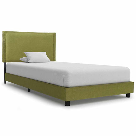Vidaxl bedframe stof groen 90x200 cm