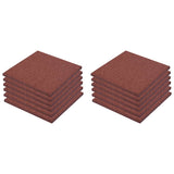 Vidaxl Valt Tiles 12 st 50x50x3 cm de goma rojo