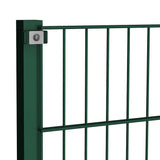 Vidaxl schuttingpaneel met palen ijzer 176,5x120 cm groen