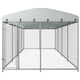 Vidaxl Dog Kennel per l'esterno con tetto 7.6x3.8x2.3 m