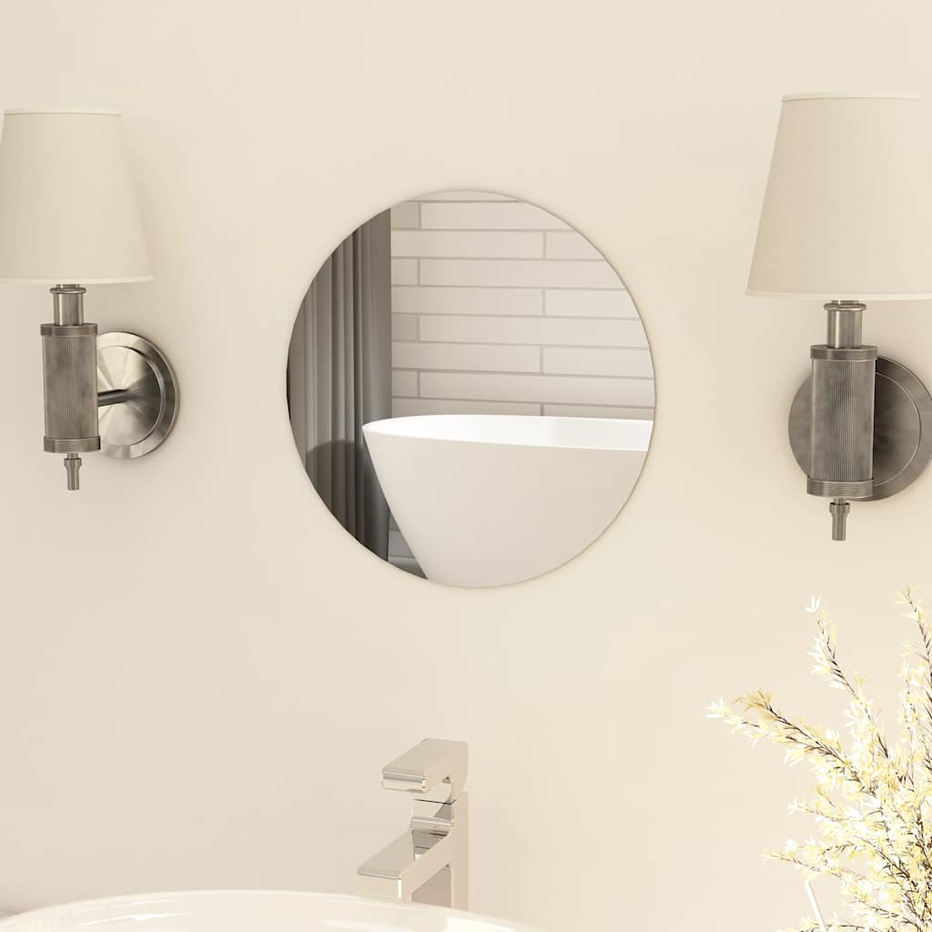 Vidaxl Mirror Round Frameless 30 CM Glass