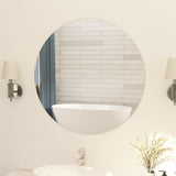 Vidaxl Mirror Round Frameless 80 cm glas