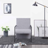 Vidaxl fauteuil stof lichtgrijs