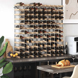 Vidaxl wijnrek voor 120 flessen massief grenenhout