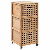 Vidaxl badkamerkastje 41x41x91 cm massief walnotenhout
