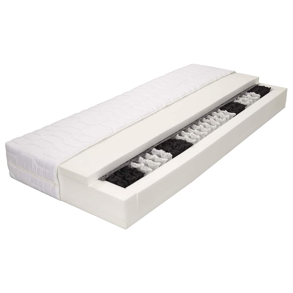 Vidaxl matras 7 zone 20 cm pocketvering h3 120x200 cm