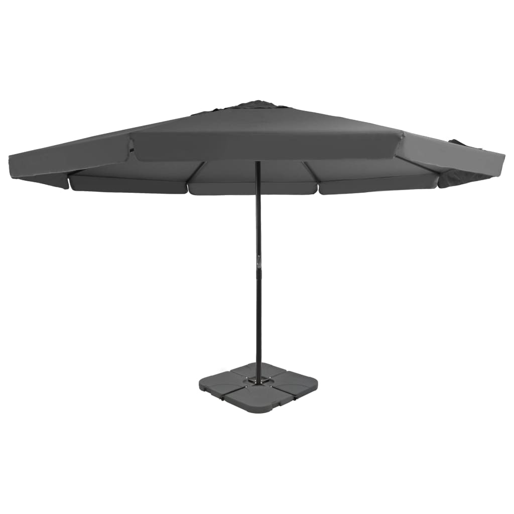 Parasol Vidaxl con antracita de base portátil