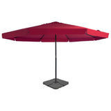 Vidaxl Parasol mit tragbarer Basisrot