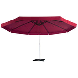 Vidaxl Parasol mit tragbarer Basisrot