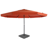 Vidaxl Parasol mit tragbarem Basis -Terrakotta hell