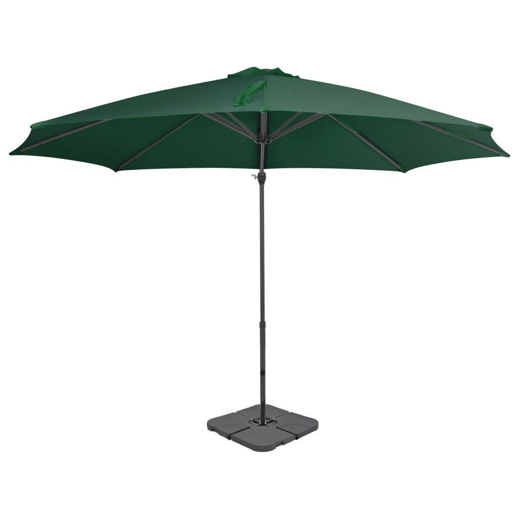 Vidaxl Parasol with portable base green