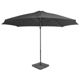 Parasol Vidaxl con antracita de base portátil