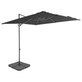 Vidaxl Parasol with portable base Anthracite -colored