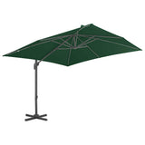 Vidaxl parasol met draagbare voet groen