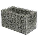 Vidaxl Gabion Planning Box podniesiony 90x50x50 cm ocynkowana stal