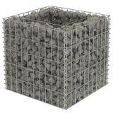 VidaXL Gabion Planter raised 50x50x50 cm galvanized steel