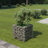 Vidaxl Gabion Planter elevado 50x50x50 cm de acero galvanizado