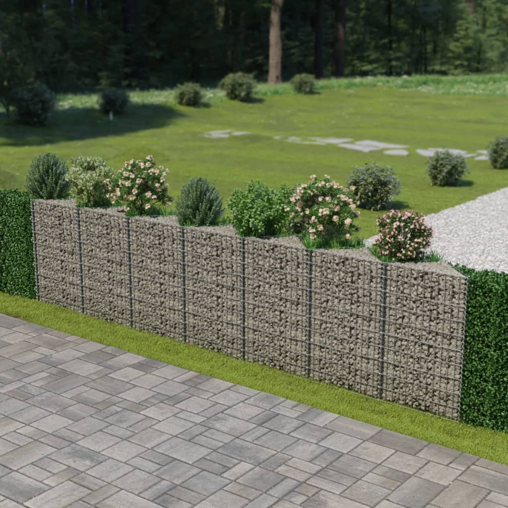 Vidaxl Gabion košara 450x30x100 cm pocinkano jeklo