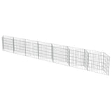 VidaXL Schanskorf wall 450x30x50 cm galvanized steel