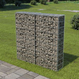 Muro de Vidaxl Schanskorf con tapas de acero galvanizado 100x20x100 cm