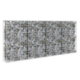 Vidaxl scananskorf Mauer mat den Deckelen 200x2085 cm galvaniséiert Stol