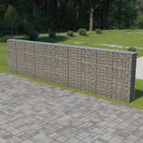 Vidaxl Schanskorf Wall s víčkami 600x30x150 cm galvanizovaná ocel