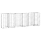 Vidaxl Schanskorf wall with lids 300x50x100 cm galvanized steel