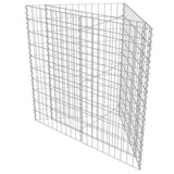 Plantador de Gabion Vidaxl elevado 75x75x50 cm de acero galvanizado