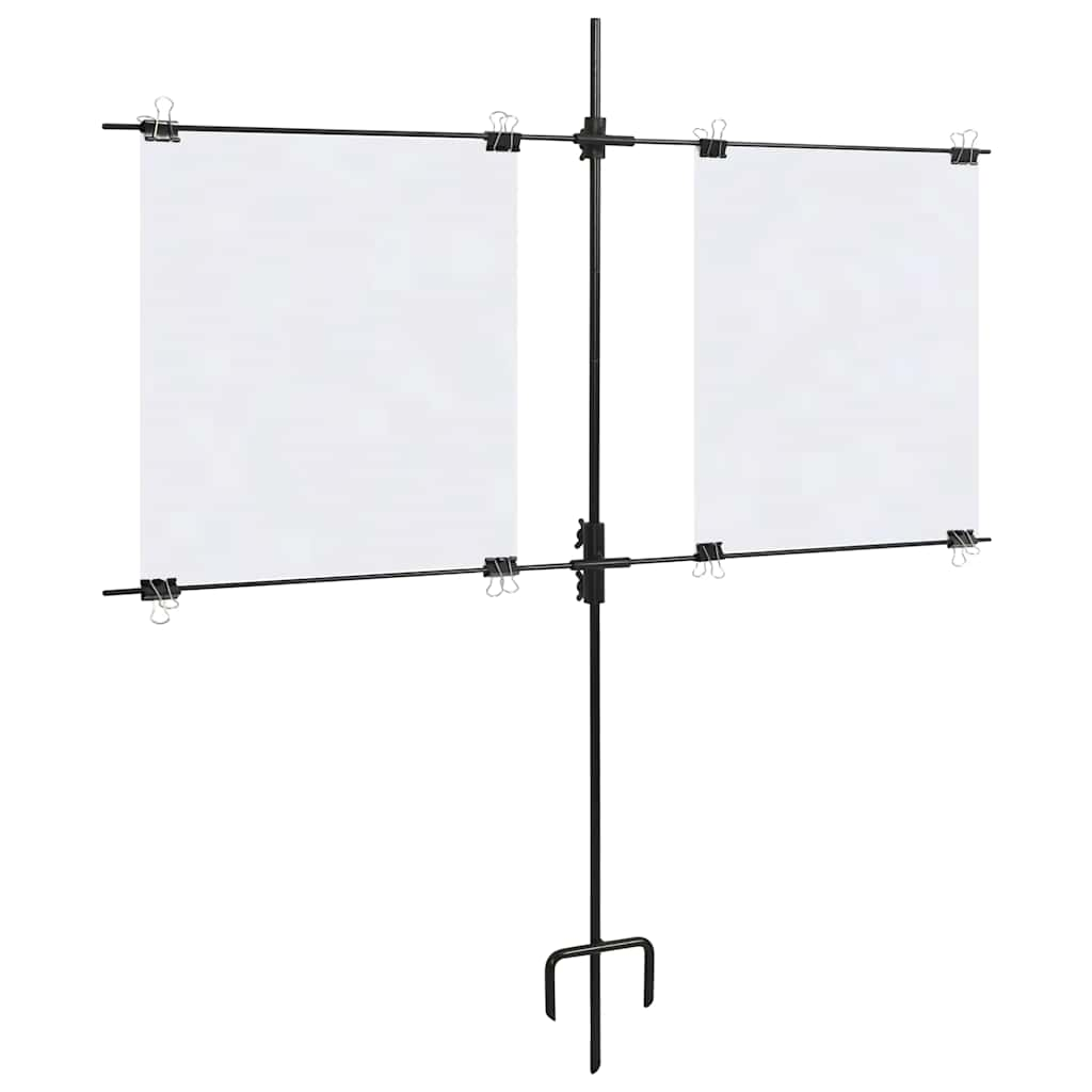 Stand per carta target Vidaxl con carte da tiro 78x76 cm in acciaio