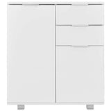 Vidaxl dressoir 71x35x80 cm spaanplaat hoogglans wit