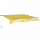 Vidaxl Luifel manually extends 600 cm yellow white