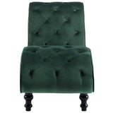 Vidaxl chaise longue fluweel groen