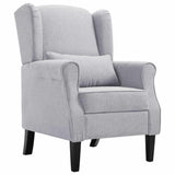Vidaxl fauteuil stof lichtgrijs
