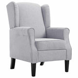 Vidaxl fauteuil stof lichtgrijs