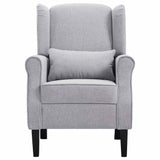 Vidaxl fauteuil stof lichtgrijs