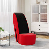 Vidaxl hakstoel fluweel rood