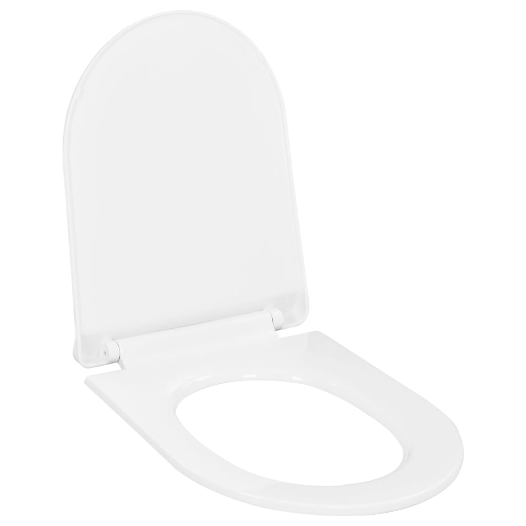 Vidaxl Sedile del toilette morbido con design a rilascio rapido bianco