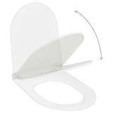 Vidaxl toilet seat soft-close with Quick-release design white