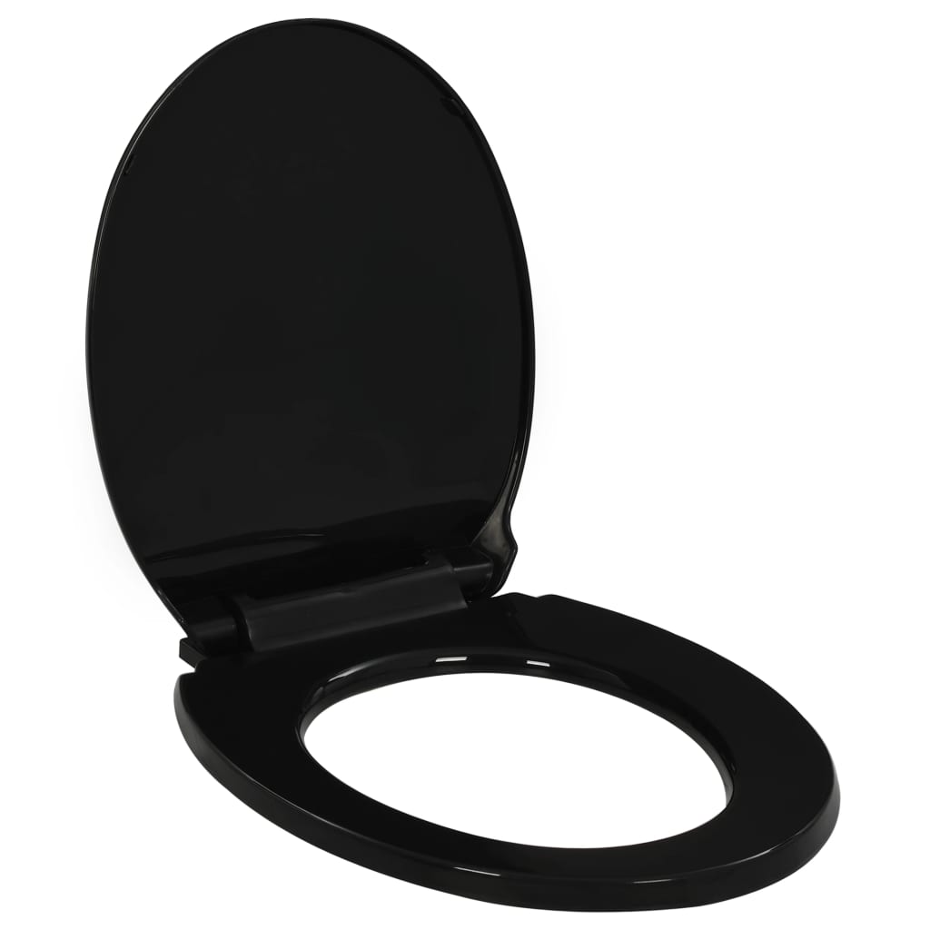 Vidaxl toilet seat soft-close with Quick-release design black