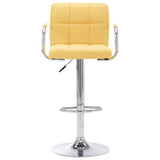 Vidaxl barstoelen 2 st stof geel