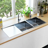 Vidaxl sink handmade stainless steel