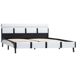 Vidaxl bedframe met led kunstleer wit 120x200 cm