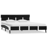 Vidaxl bedframe met led kunstleer zwart 160x200 cm