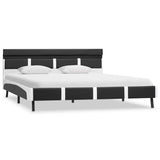Vidaxl bedframe met led kunstleer grijs 120x200 cm