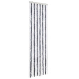 Vidaxl vliegengordijn 56x185 cm chenille grijs en wit