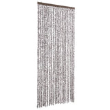 Cortina de mosca Vidaxl 90x220 cm Chenille Brown and Beige