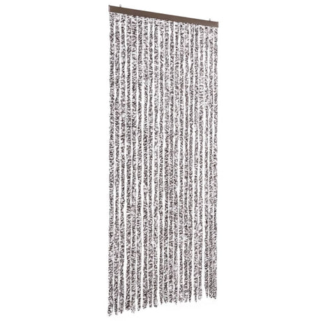 Vidaxl vliegengordijn 90x220 cm chenille bruin en beige
