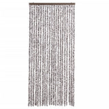 Vidaxl Fly Vorhang 90x220 cm Chenille Brown und Beige