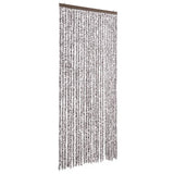 Vidaxl Fly Curtain 100x220 cm Chenille Brown a Beige