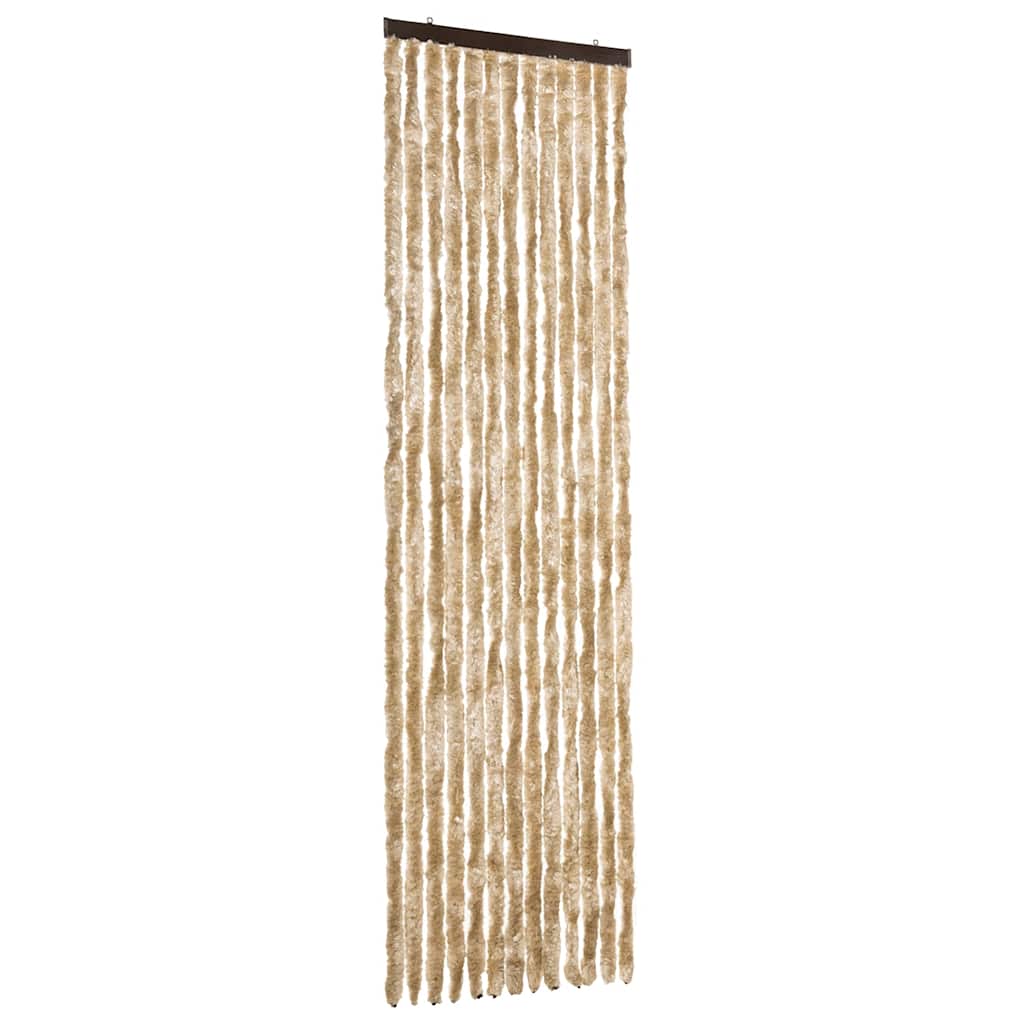 Vidaxl vliegengordijn 56x185 cm chenille beige